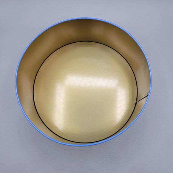 Mary Engelbreit Holiday Tin Container Joy Poinsettia Design Checkered Sides - Picture 8 of 9